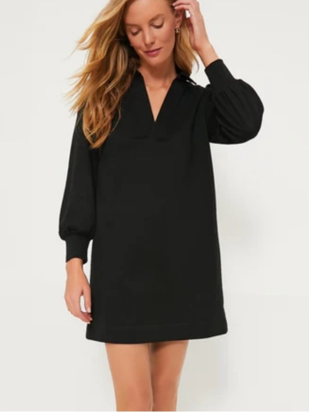 Tuckernuck Pomander Place Black Bradley Knit Polo Dress XXXL